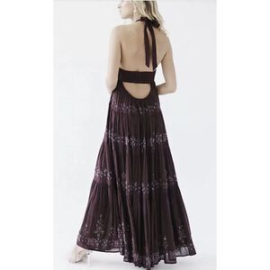 NWT  Free People Glitter Me Timbers Gown Beaded Embroidered  Dress  Size S